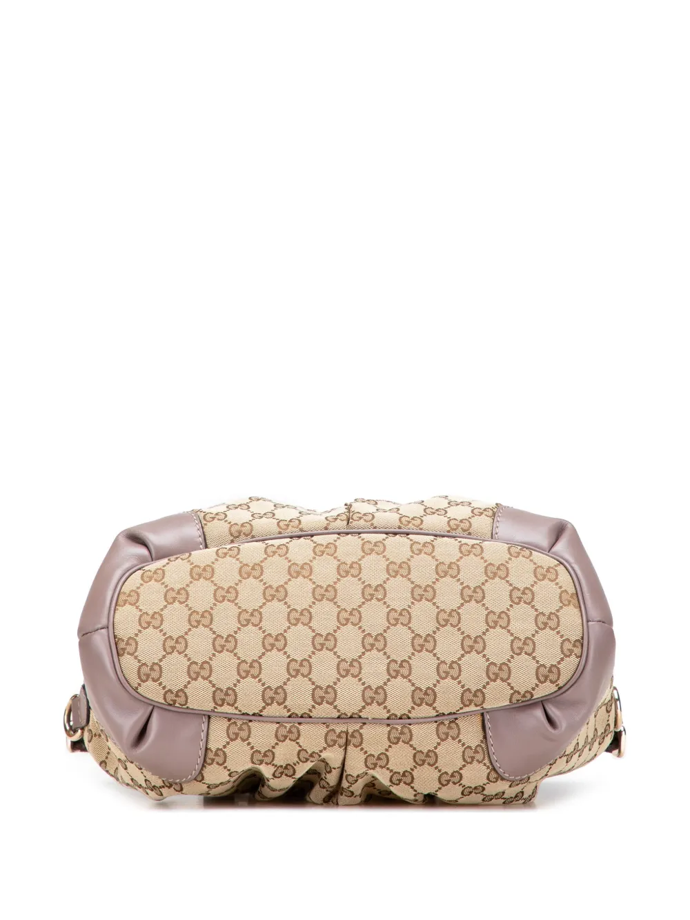 Pre-owned Gucci 2000-2015 Gg Canvas Sukey Satchel In Brown