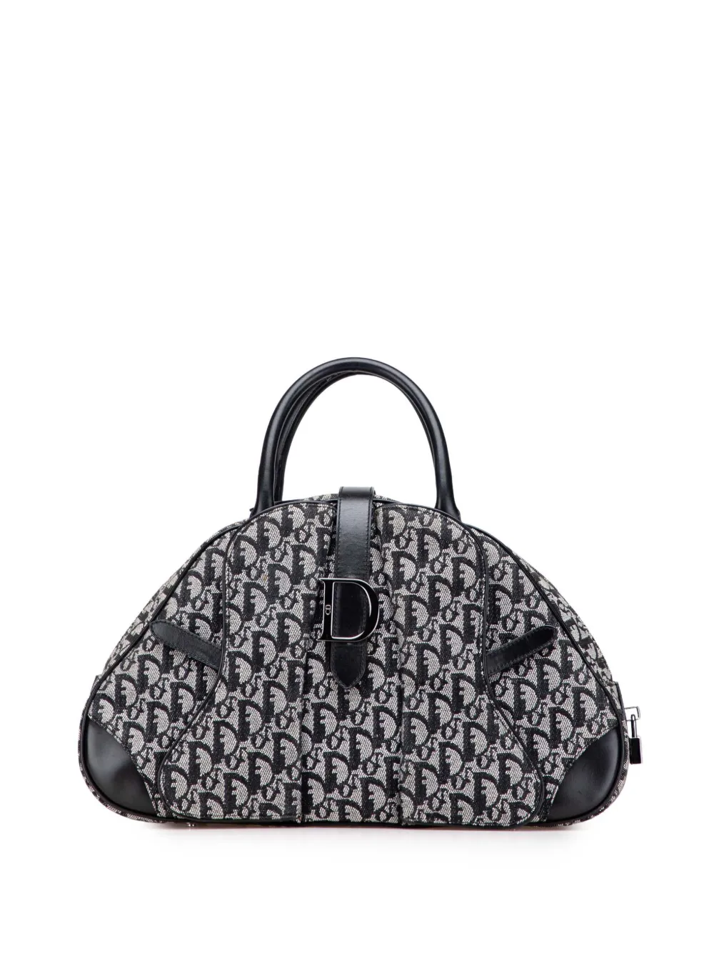 2002 Diorissimo Canvas Double Saddle Bowler Bag handbag