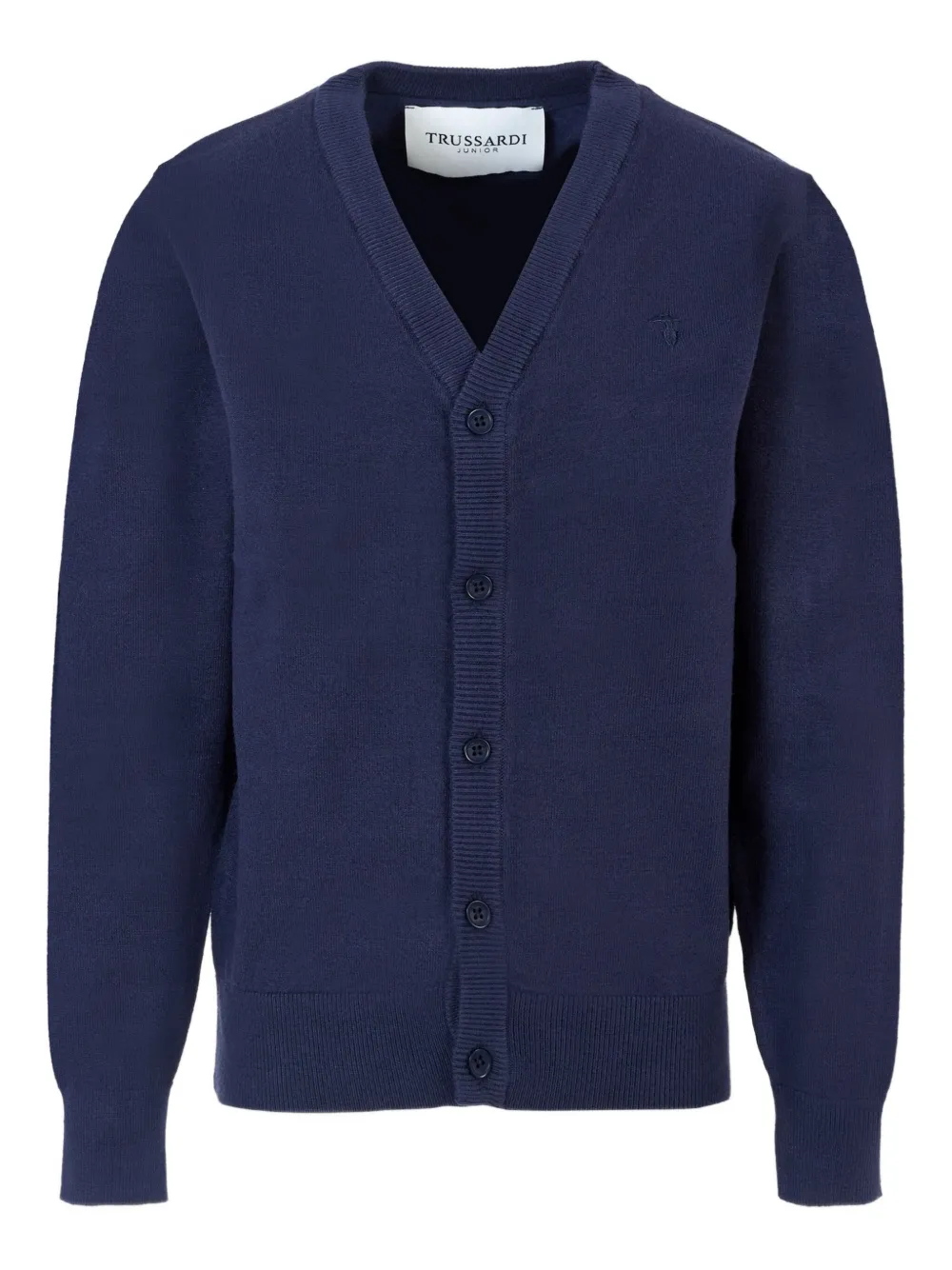 TRUSSARDI JUNIOR v-neck button cardigan Blauw