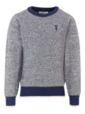 TRUSSARDI JUNIOR crew-neck sweater - Grey