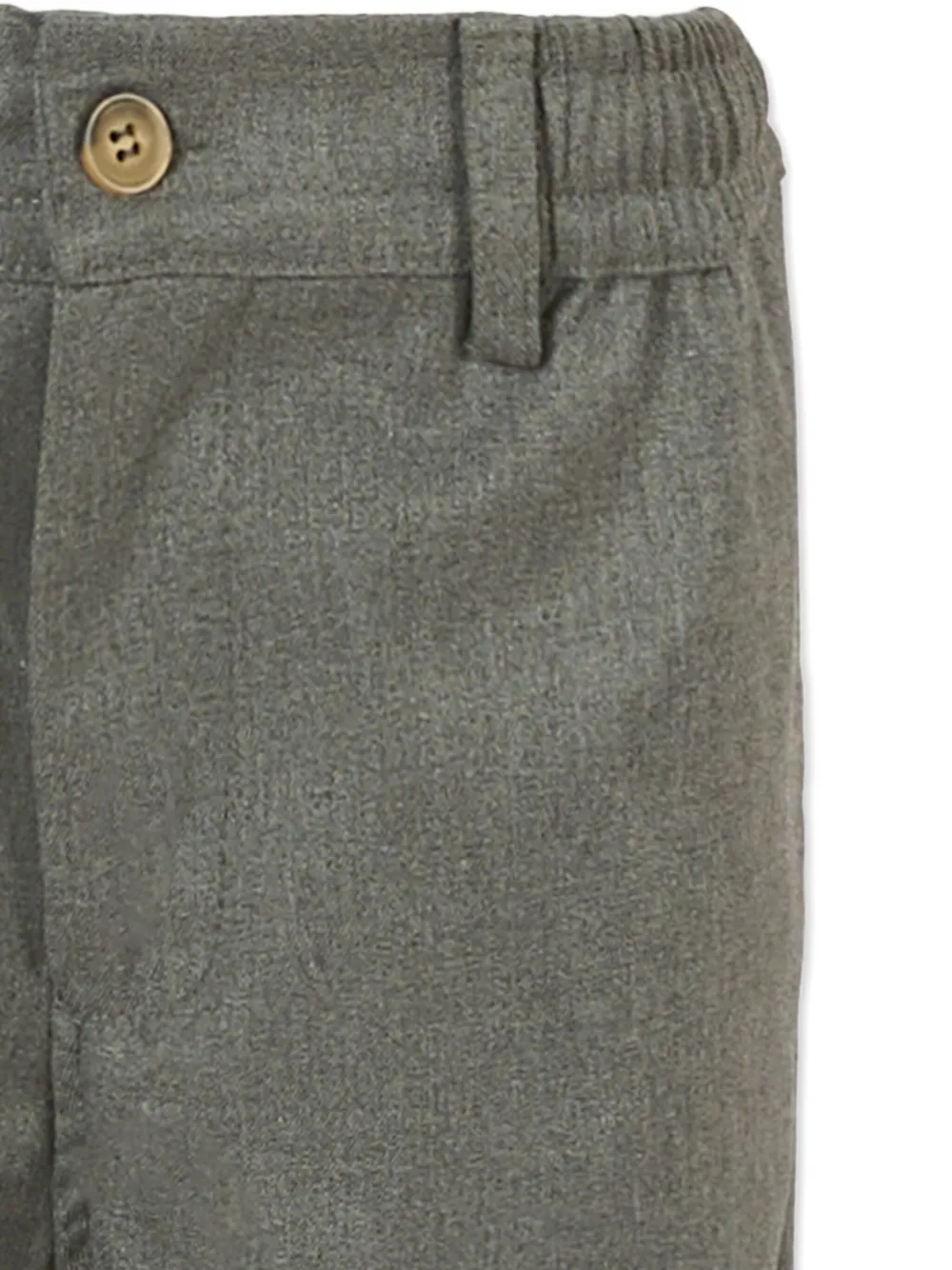 TRUSSARDI JUNIOR Chino met elastische taille en omgeslagen pijpen Grijs
