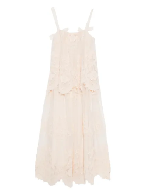 ZIMMERMANN floral-embroidered dress
