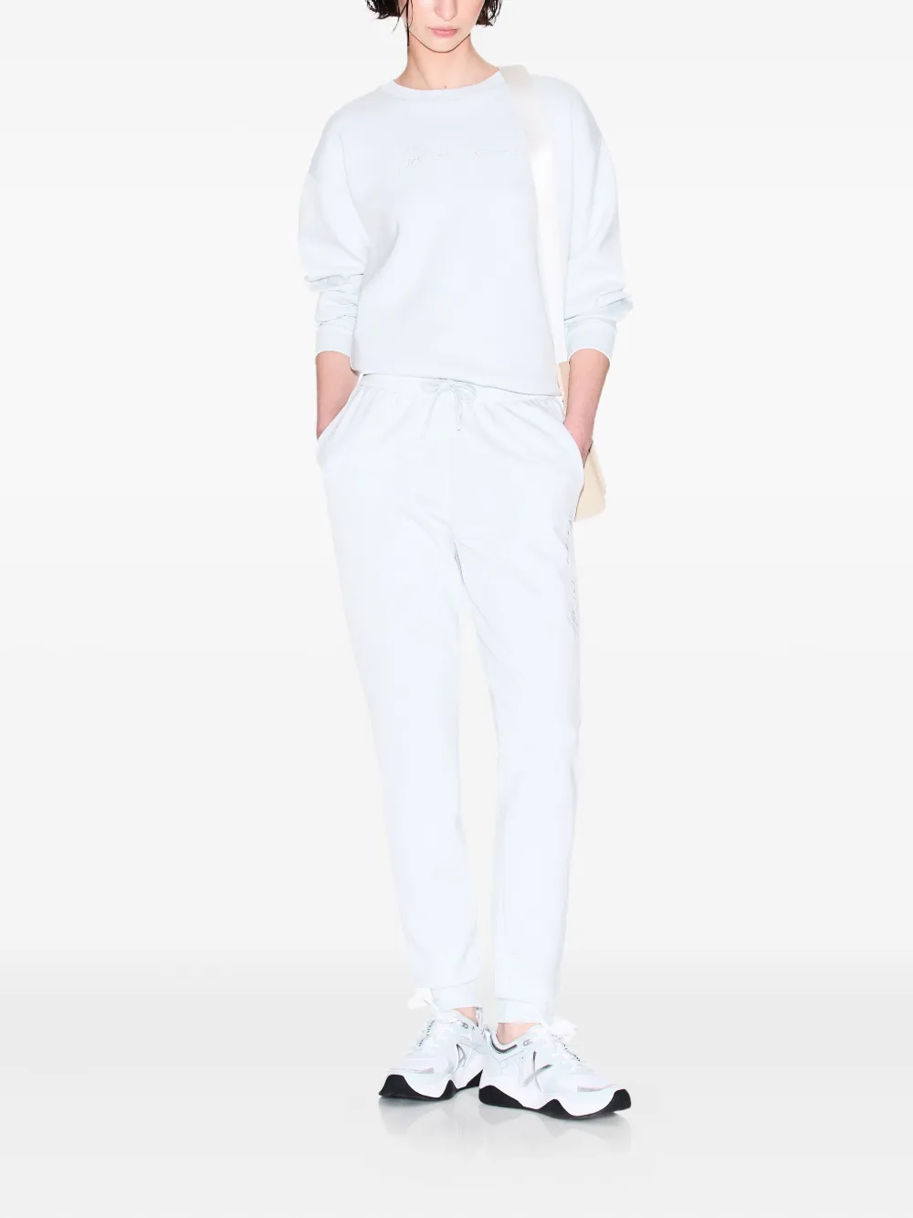 Armani Exchange embroidered crew-neck sweatshirt | Sweaters | Image 2