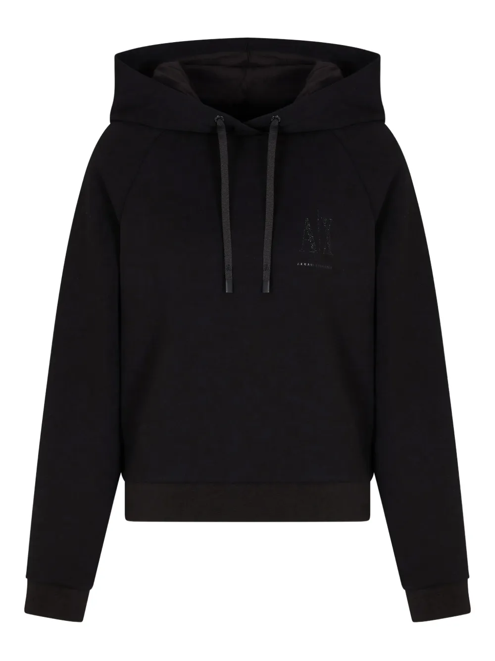 Armani Exchange logo-print hoodie | Black | Image 1