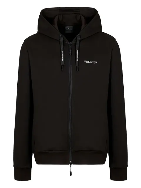 Armani Exchange hoodie con cierre