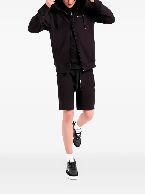 Armani Exchange Hooded zip-up Hoodie | Black | FARFETCH