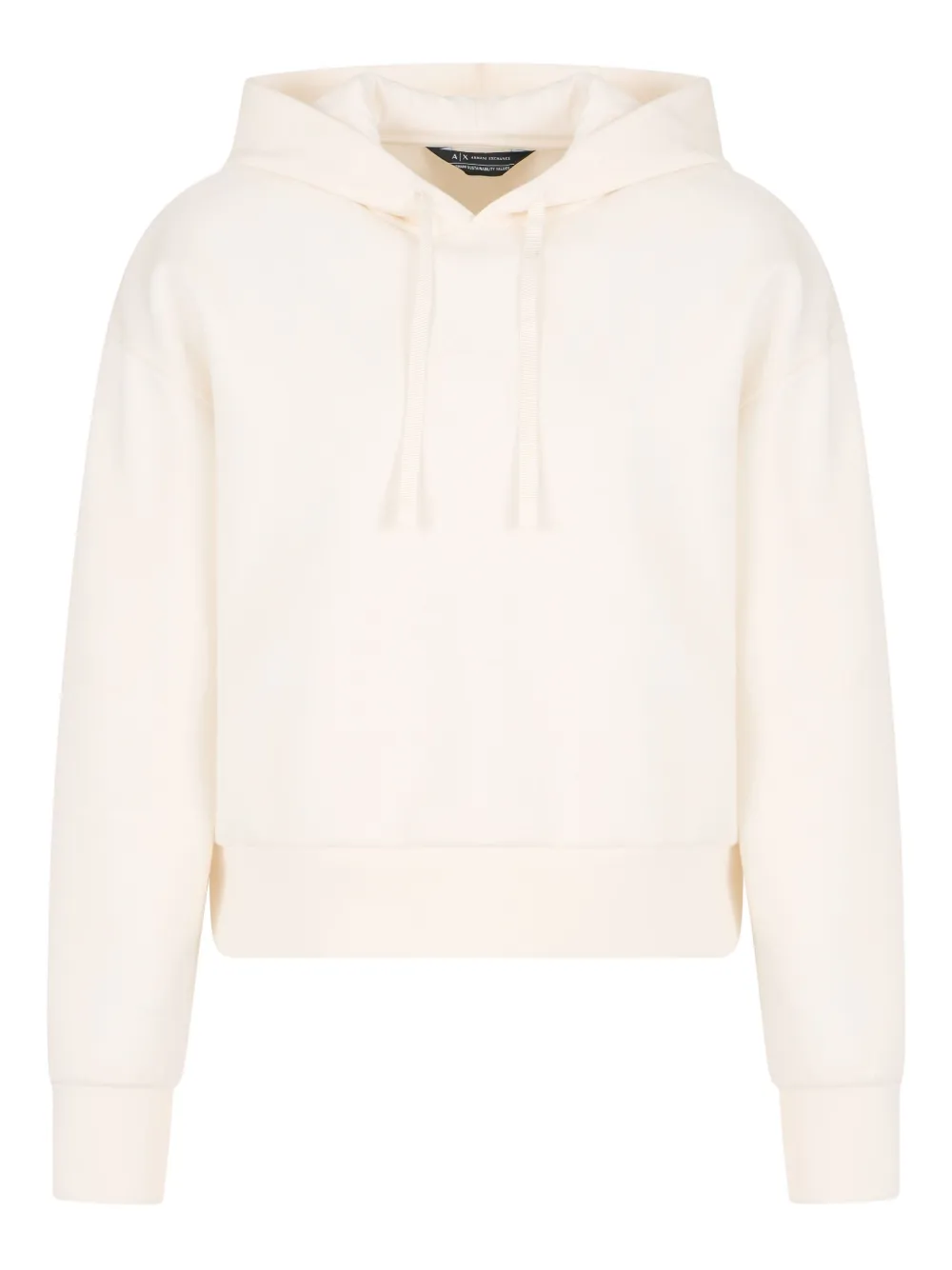 Armani Exchange hooded long-sleeve sweatshirt | White | Image 1