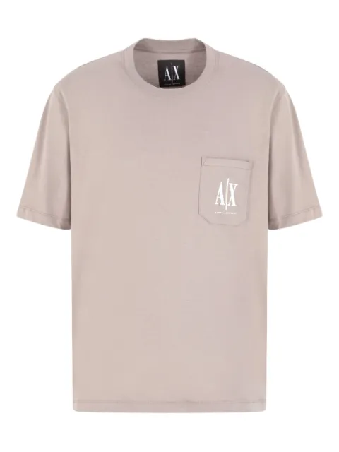 Armani Exchange patch-pocket logo-print T-shirt