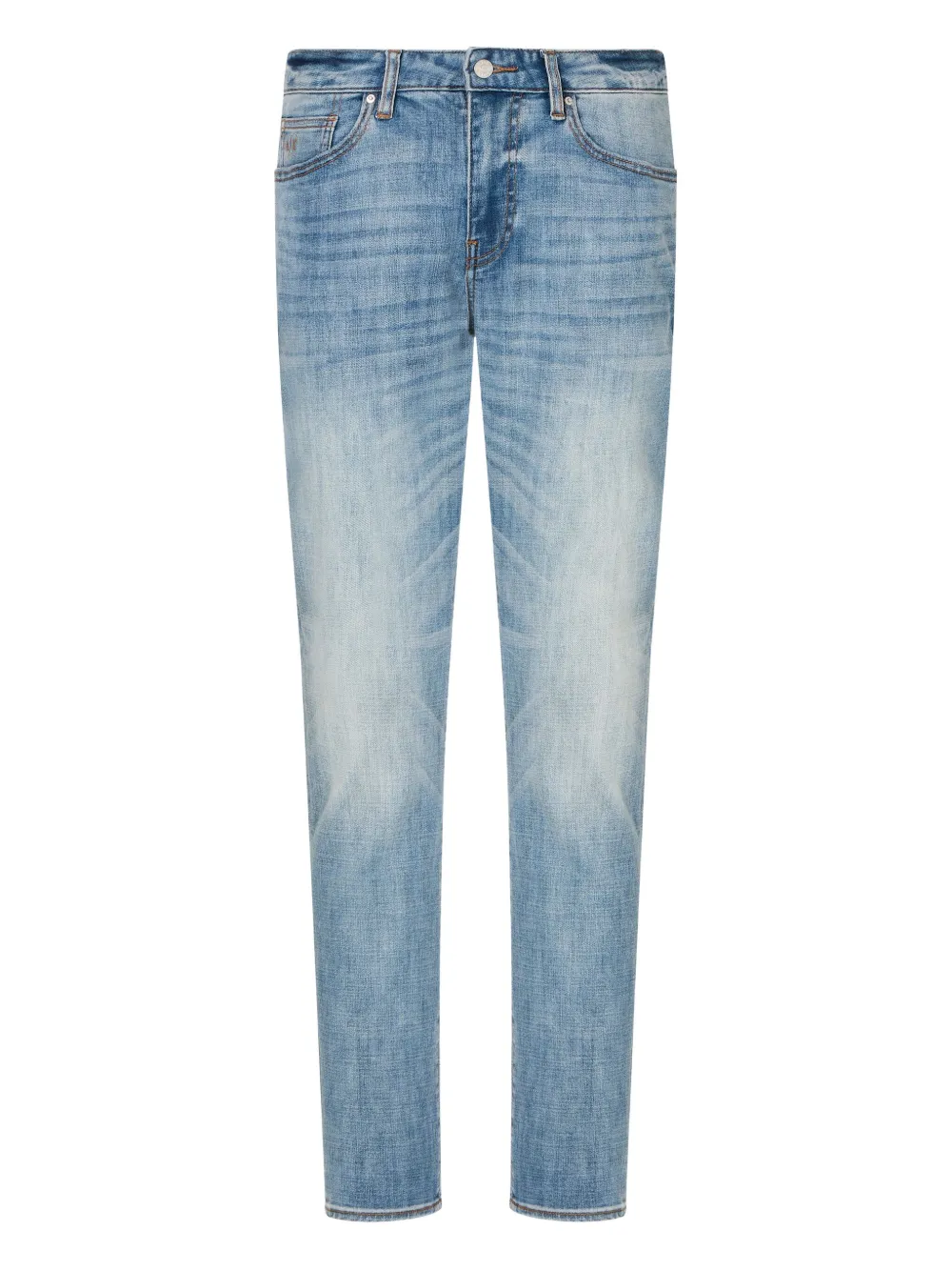 Armani Exchange faded-effect five-pocket  jeans | Blue | Image 1