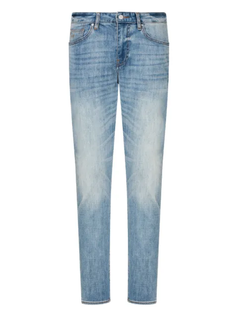 Armani Exchange faded-effect five-pocket  jeans