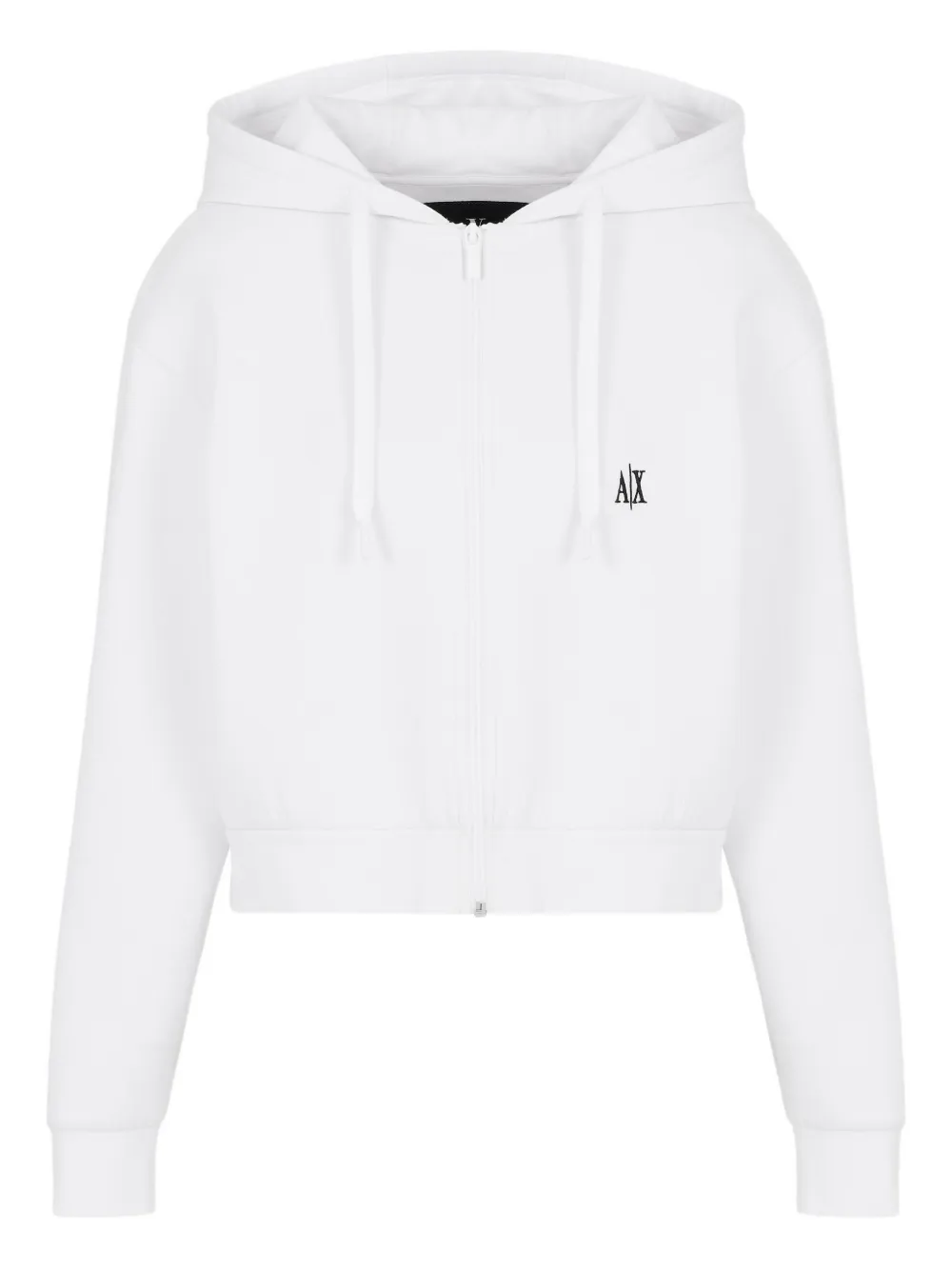 Armani Exchange logo-embroidered zip-up sweatshirt | White | Image 1