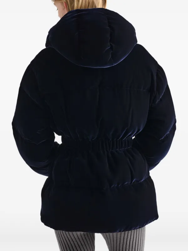 Prada フーデッド パデッドジャケット | ブルー | FARFETCH JP
