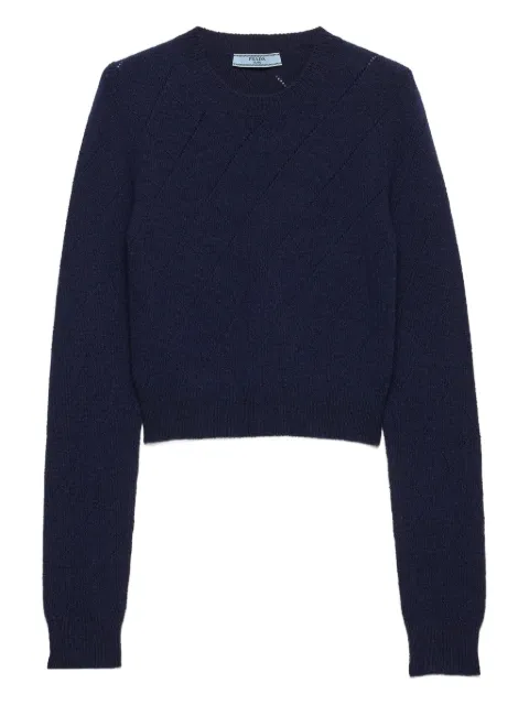 Prada open-weave crew-neck sweater
