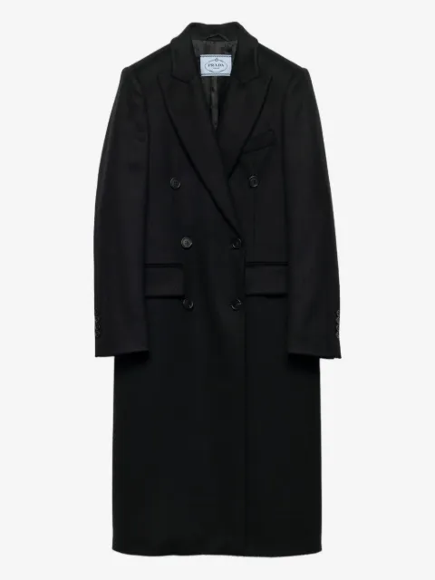 Prada peak-lapels coat