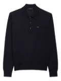 Prada three-button wool polo shirt - Black