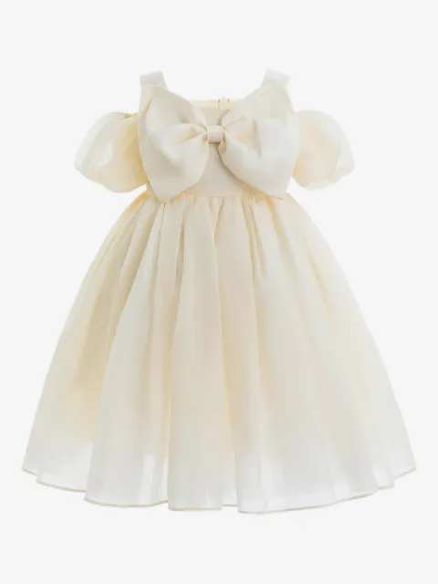 Tulleen robe longue à taille nouée
