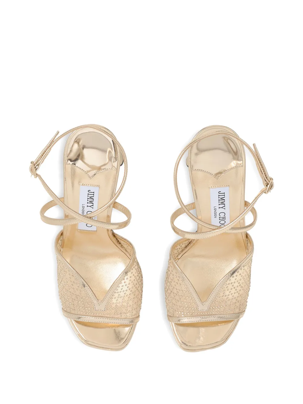 Jimmy Choo 125 mm Karli sandalen met plateauzool Geel