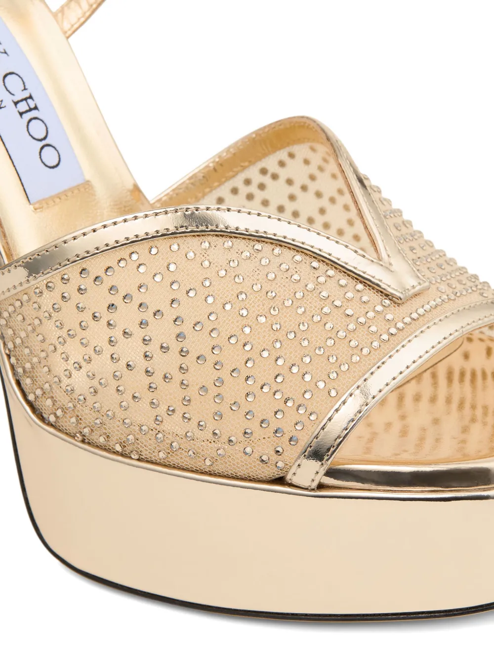 Jimmy Choo 125 mm Karli sandalen met plateauzool Geel