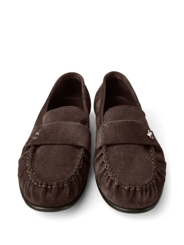Jimmy Choo Mocassim Ellis De Camurça | Marrom | FARFETCH BR