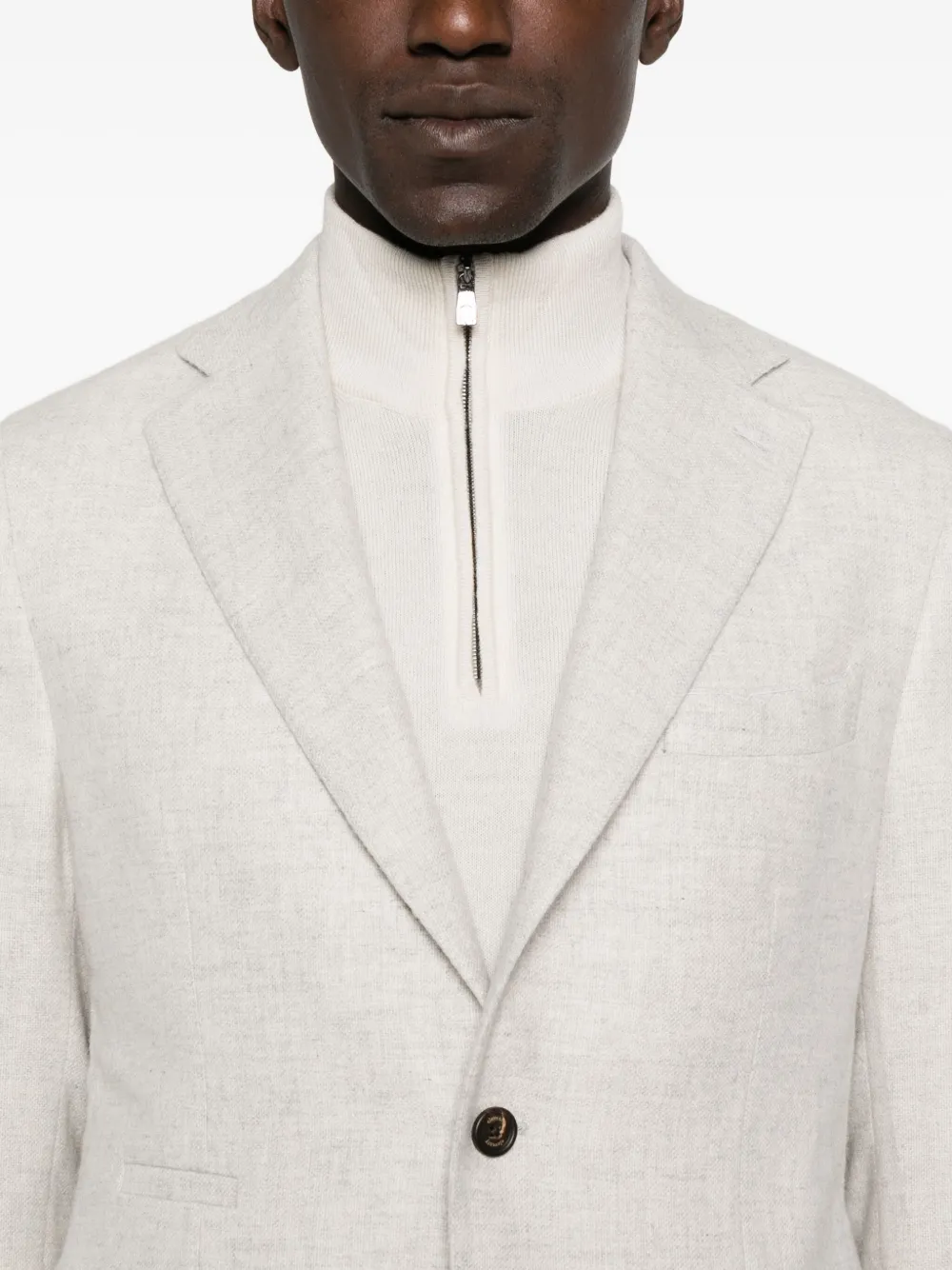 Eleventy Blazer met zak en drie knopen Grijs