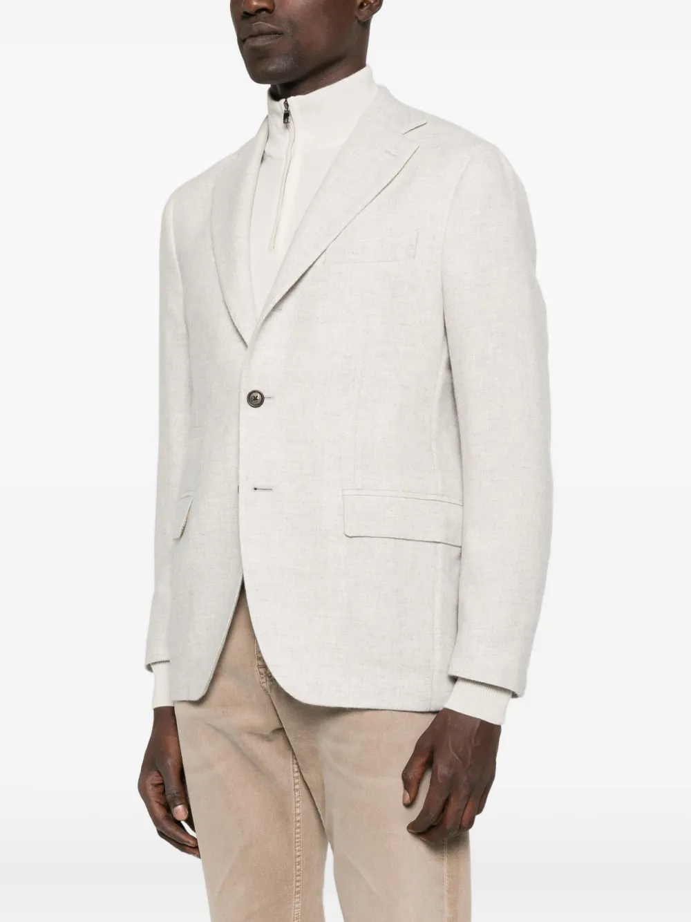 Eleventy Blazer met zak en drie knopen Grijs