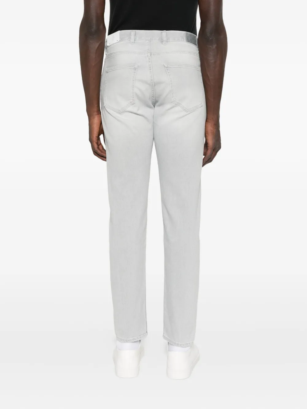 Eleventy Whiskering-effect Jeans In White