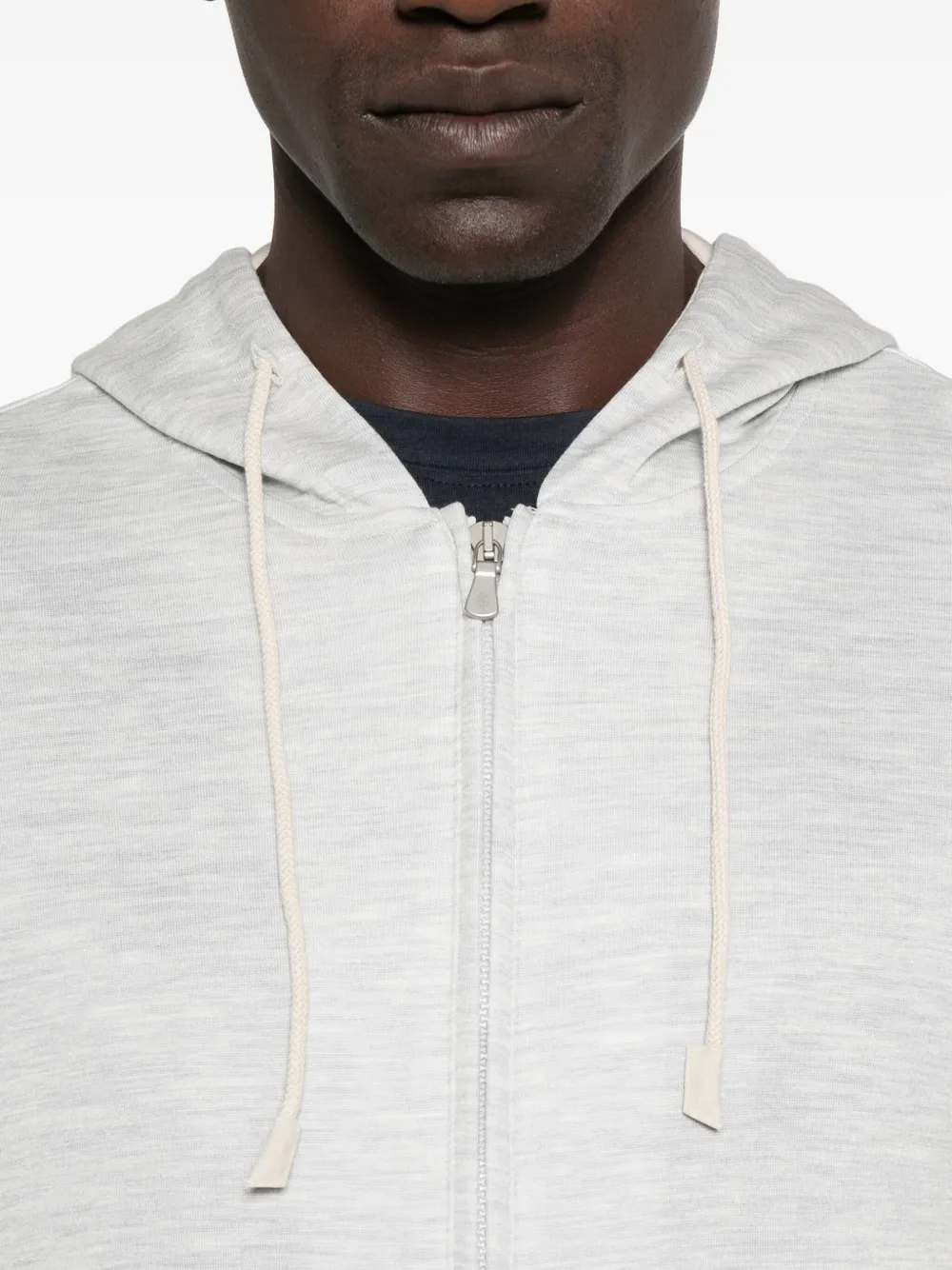 Eleventy Hoodie met rits Grijs