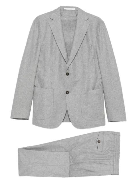 Eleventy pleated-pocket suit 