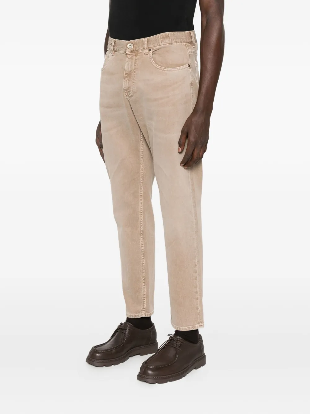 Eleventy Five-pockets Jeans In Brown