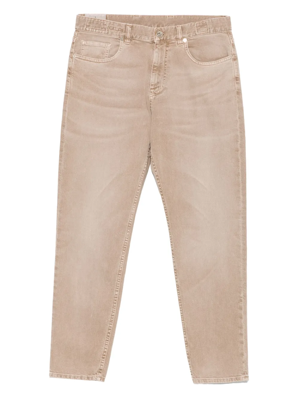 Eleventy Five-pockets Jeans In Brown