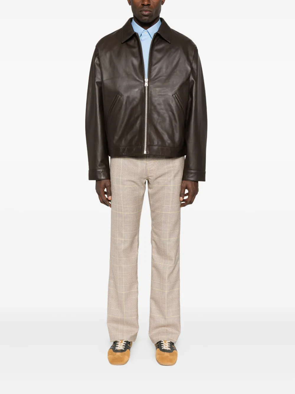 Alexander McQueen long-sleeve cotton shirt - Blauw