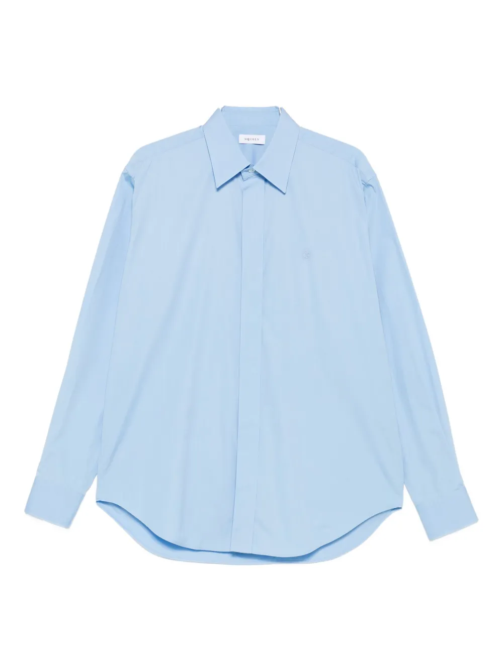 Alexander McQueen long-sleeve cotton shirt - ブルー Alexander McQueen long-sleeve cotton shirt - ブルー