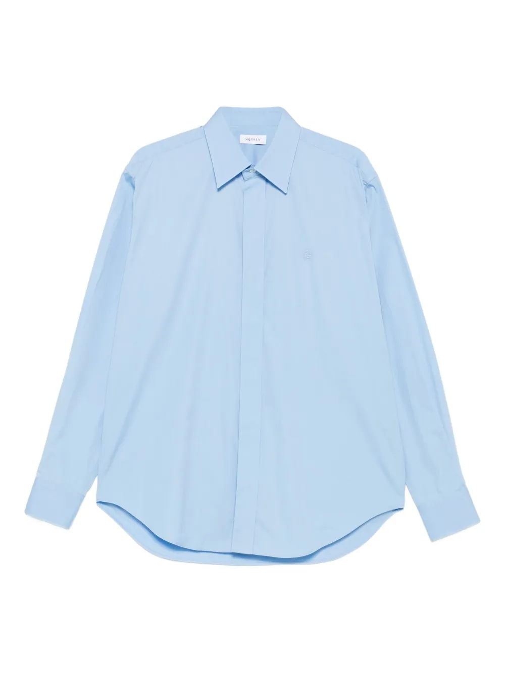 Alexander McQueen long-sleeve cotton shirt | Blue | Image 1