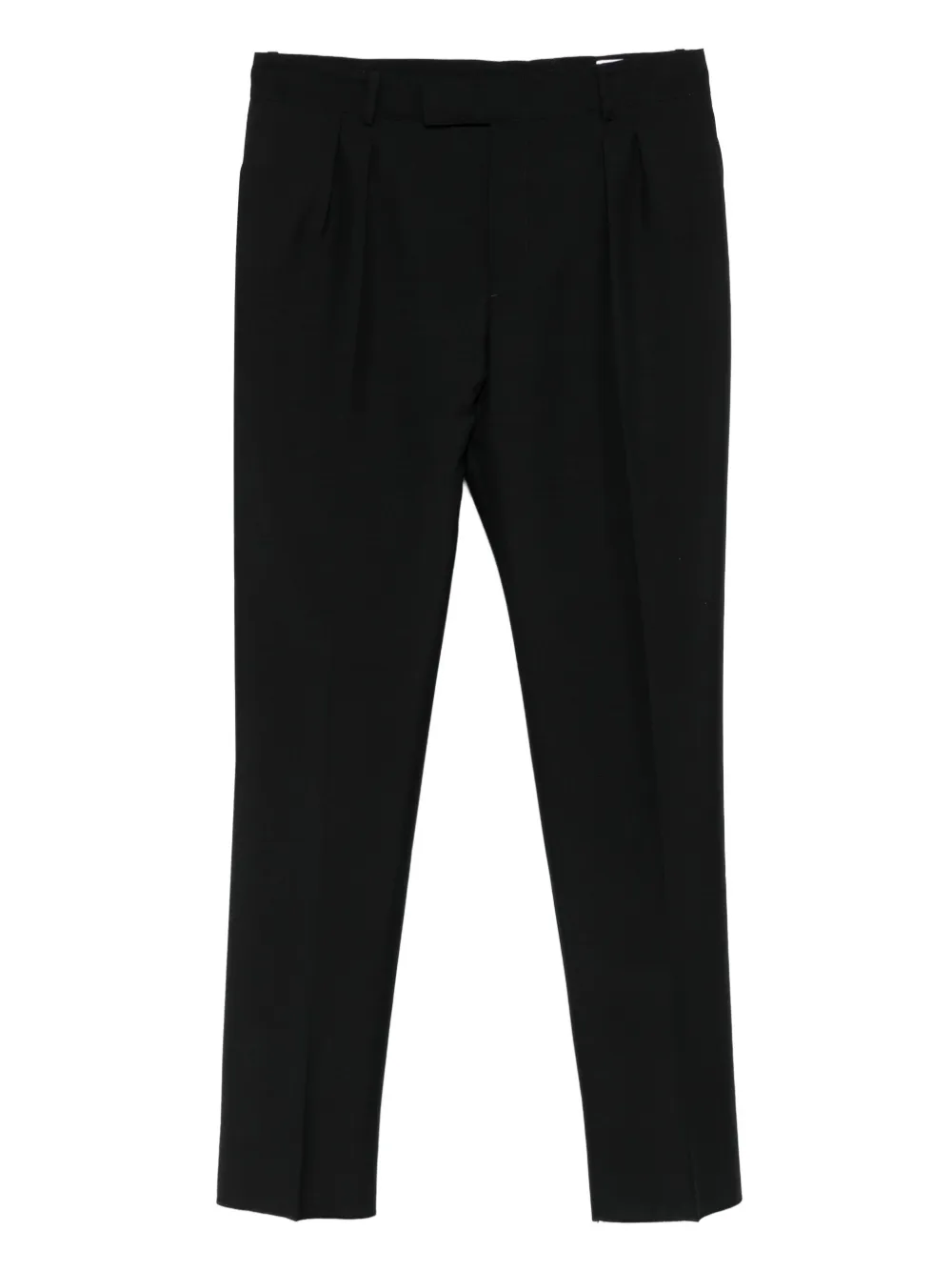 Alexander McQueen pleated-front wool trousers - ブラック Alexander McQueen pleated-front wool trousers - ブラック
