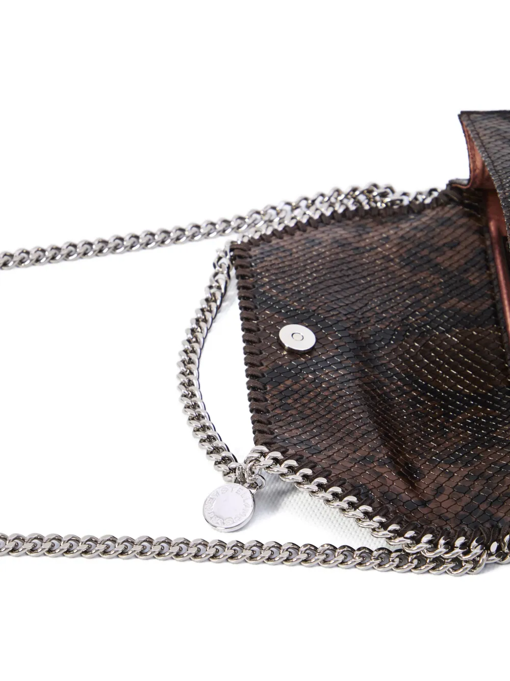 Stella McCartney snakeskin chain shoulder bag Bruin