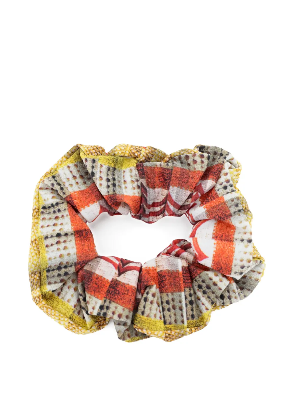 Lygia & Nanny Lola Patterned Scrunchie In Orange