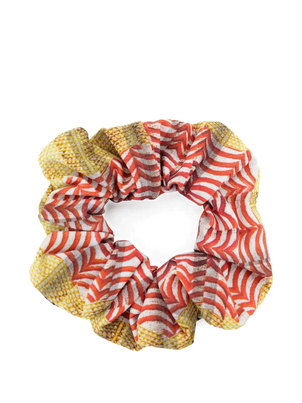 Lygia & Nanny Lola Patterned Scrunchie In Orange