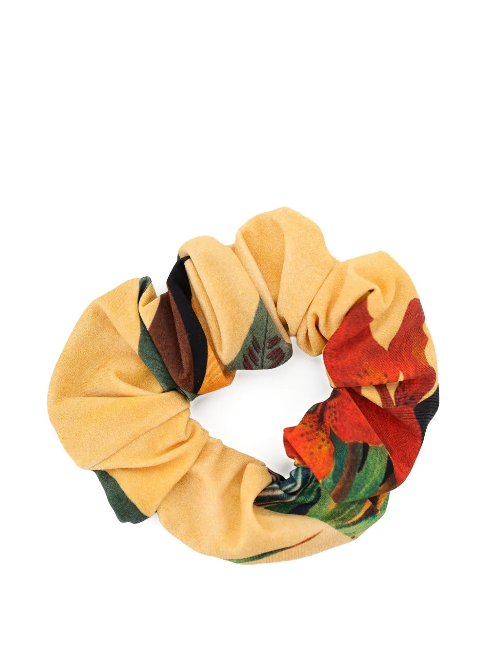 Lygia & Nanny Floral-print Scrunchie In Yellow