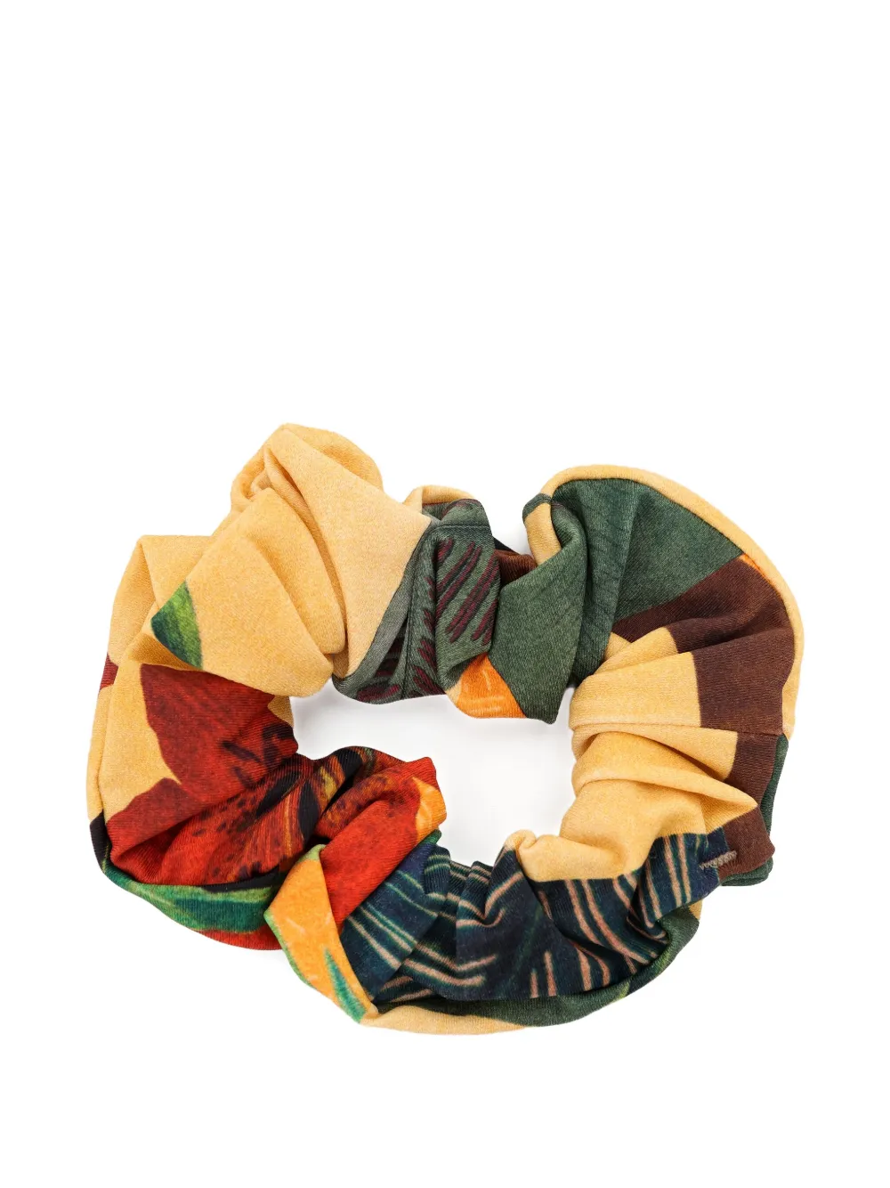 Lygia & Nanny Floral-print Scrunchie In Yellow