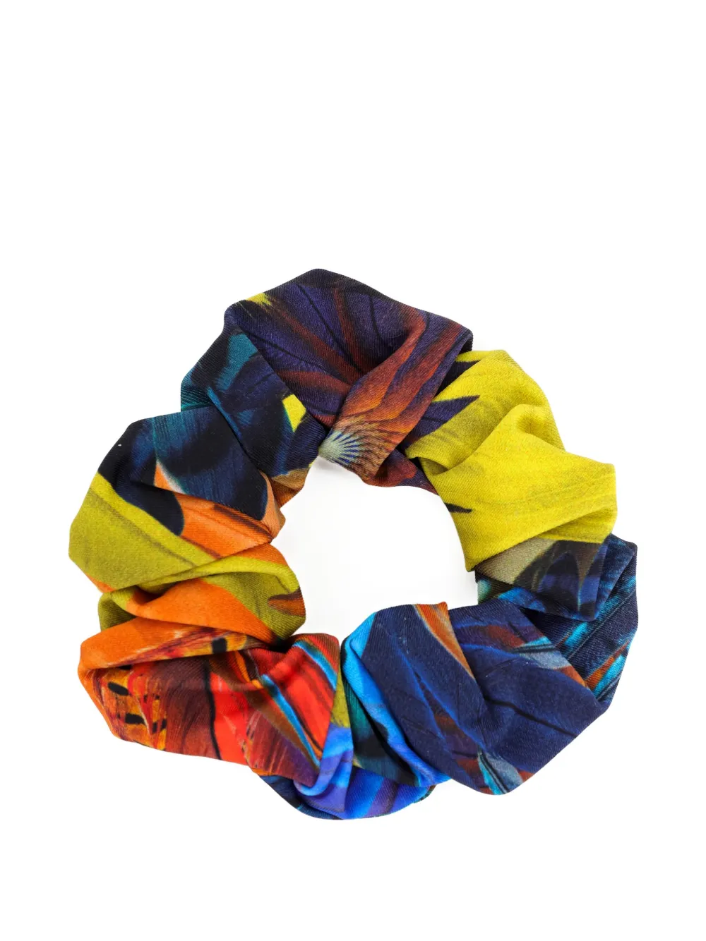 Lygia & Nanny Scrunchie met bloemenprint Blauw