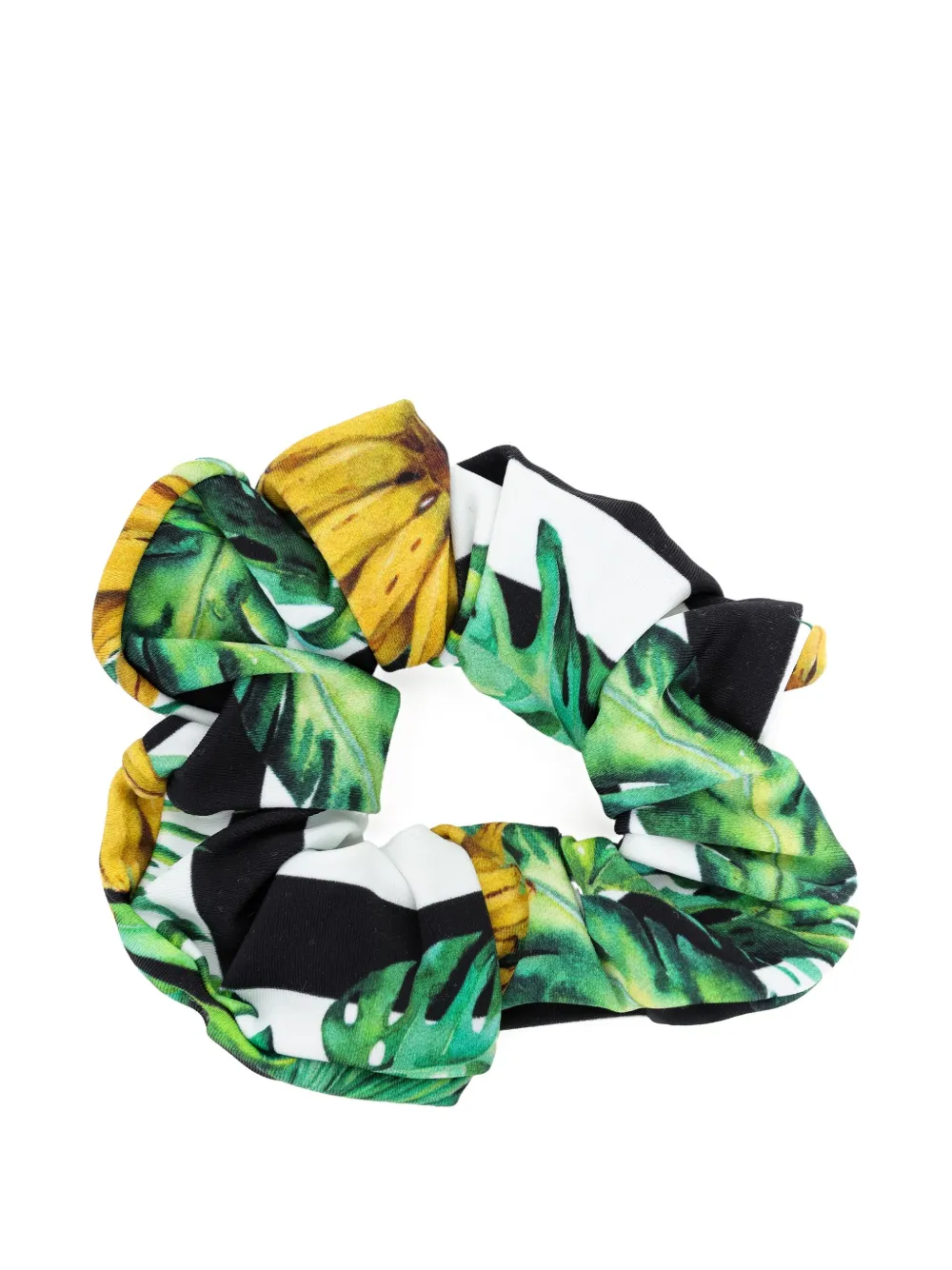 Lygia & Nanny Lola Tropical-print Scrunchie In Green