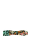 Lygia & Nanny Bethania patterned knotted headband - Green