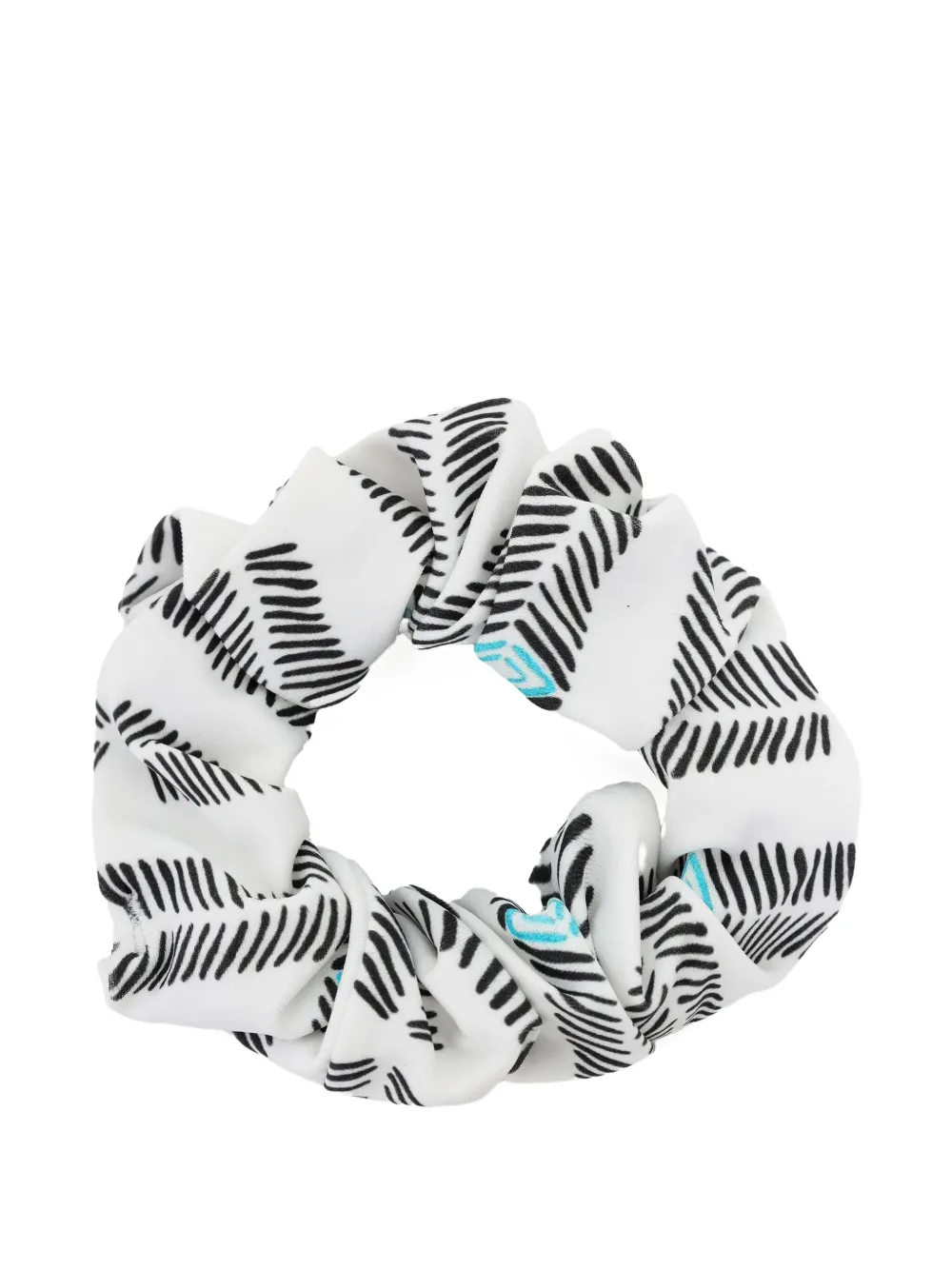 Lygia & Nanny Patterned Scrunchie In White