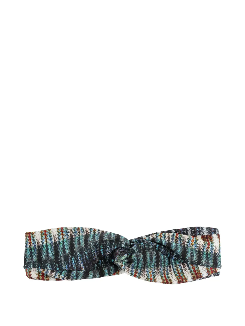 Lygia & Nanny Bethania Twisted Patterned Headband In Blue
