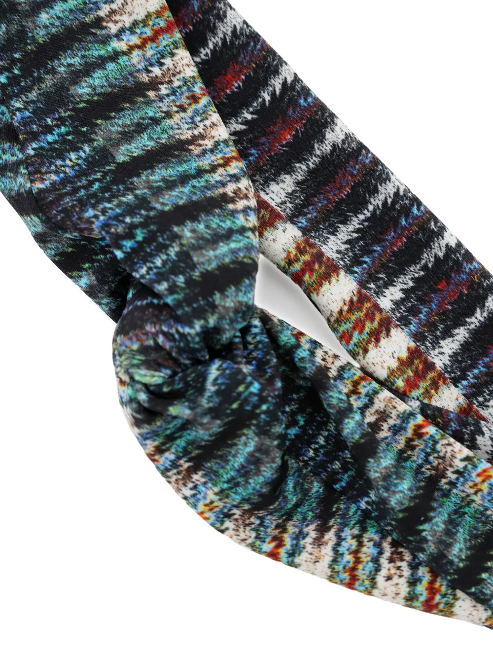 Lygia & Nanny Bethania Twisted Patterned Headband In Blue