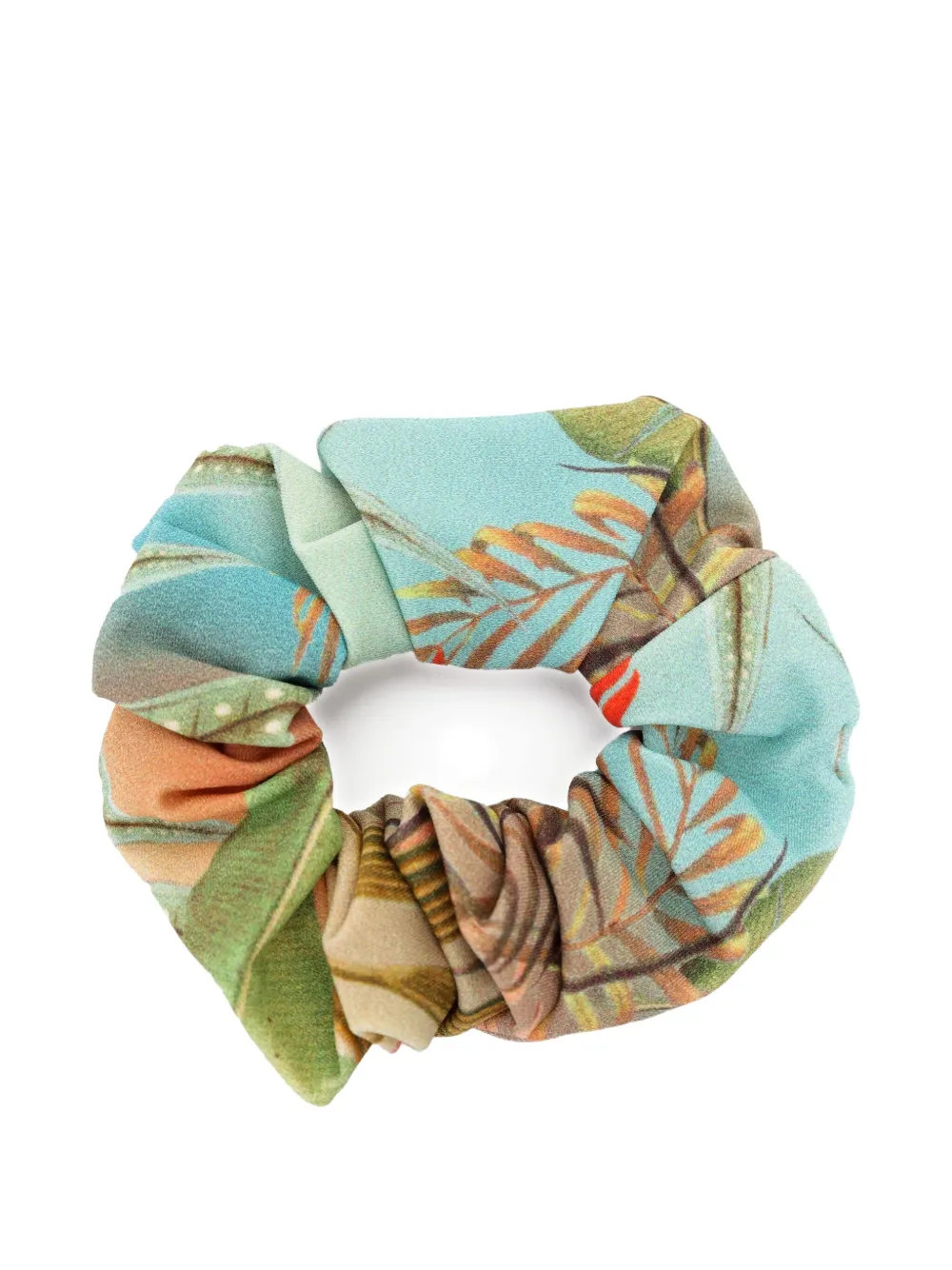 Lygia & Nanny Scrunchie met bloemenprint Blauw
