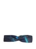 Lygia & Nanny Bethania twisted printed headband - Blue