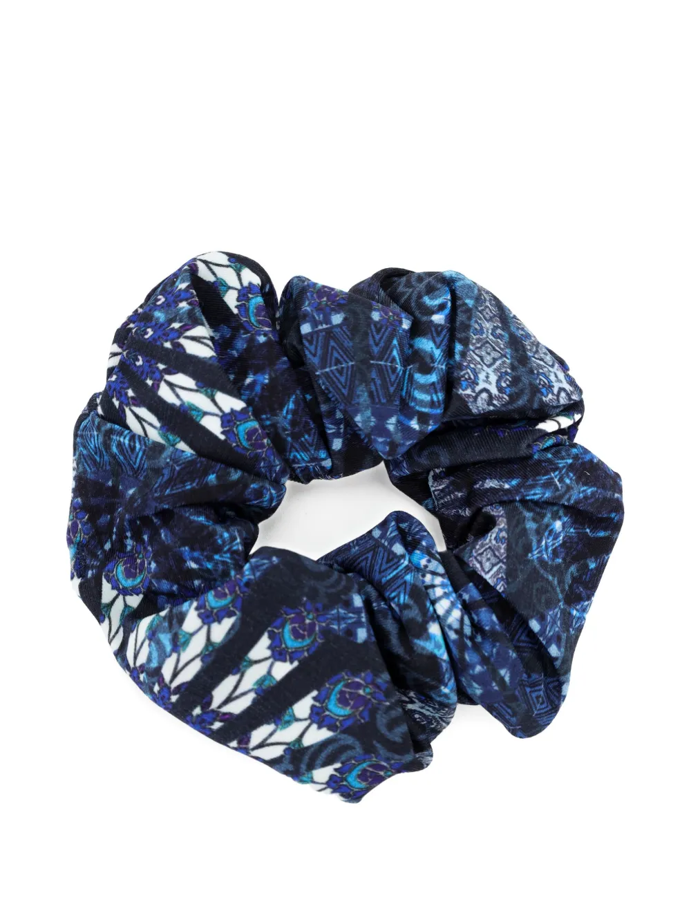 Lygia & Nanny Patterned Scrunchie In Blue