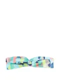 Lygia & Nanny Bethania geometric-print headband - Green