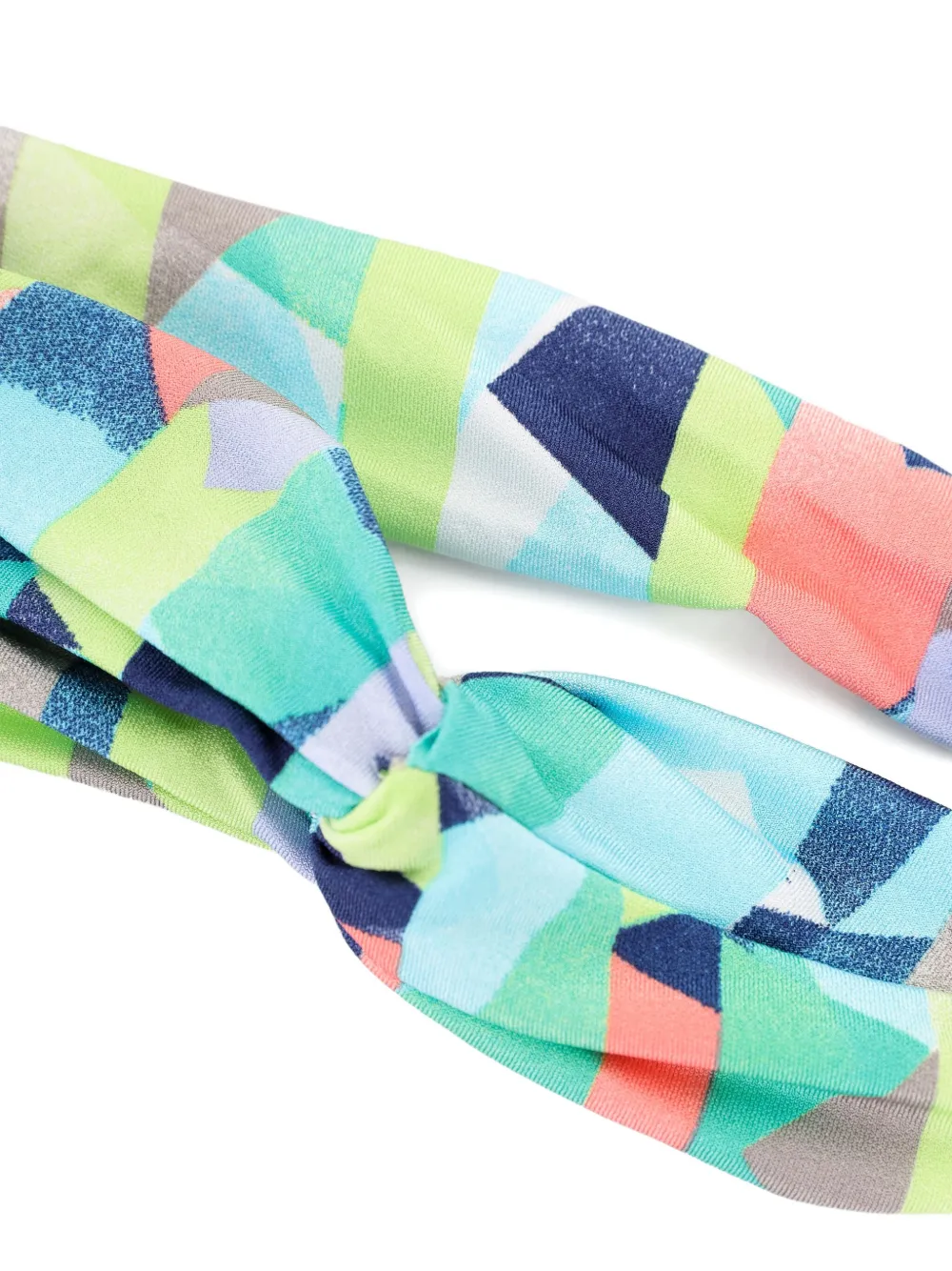 Lygia & Nanny Bethania Geometric-print Headband In Green